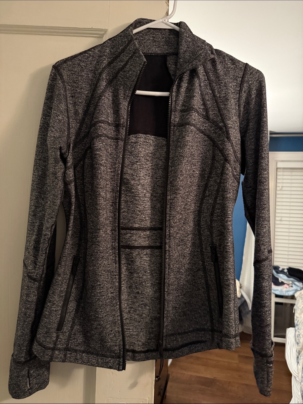 lululemon athletica Women's Dark Heather Grey Full-Zip Utility Jacket